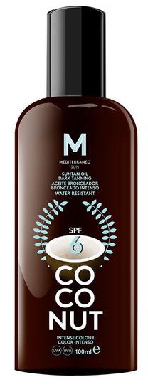 Stiprinantis įdegį aliejus Mediterraneo Sun Coconut Suntan Dark Tanning SPF6, 100 ml