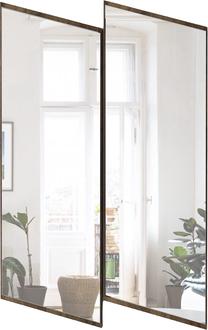 Spogulis Kalune Design Dorian, stiprināms, 44 cm x 70 cm, valriekstu krās.