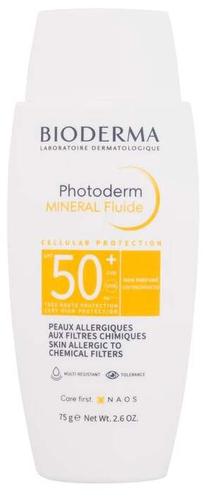 Päevituse hooldusvahend keha jaoks/tooted näole Bioderma Mineral SPF50+, 75 ml