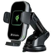 Automobilinis belaidis įkroviklis - laikiklis Verbatim FWC-02, USB Type C, 11.6 cm, juoda sp., 15 W