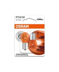 Auto spuldze Osram 7507-02B, kvēldiegu spuldze, dzeltena krās., 12 V