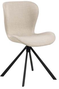 Valgomojo kėdė Batilda A1 Basel 24 0000100721, juoda sp./smėlio sp., 53 cm x 46.5 cm x 81 cm