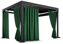 Pavėsinės užuolaidos ZMOS-08, 155 x 210 cm, tamsiai žalia sp.