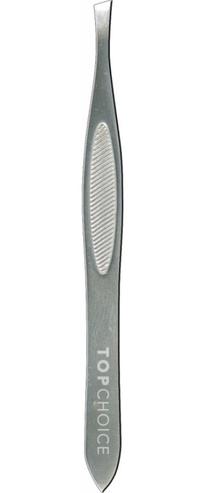Kosmētiskā pincete, uzacīm Top Choice 75599, 7.5 cm, sudraba krās.