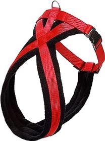 Petnešos šunims Beeztees Harness, raudona sp., 740 - 1000 mm x 25 mm, XL