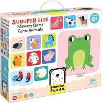 Развивающие карточки Bananapanda Suuuper Size Farm Animals, многоцветный