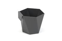 Puķu pods Lamela 636-82, plastmasa, 11 cm x 12 cm, Ø 11 cm, antracīta krās.