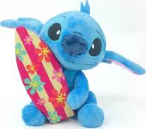 Pliušinis žaislas Simba Lilo and Stitch Surfboard, mėlyna sp., 25 cm