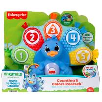 Развивающая игра, павлин Mattel Fisher Price Linkimals Counting & Color, EN, многоцветный
