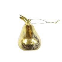 Eglītes rotājums Christmas Touch Kriaušė, zelta krās., stikls