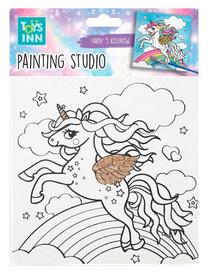 Tapymas pagal skaičius Stnux Unicorn Rainbow, mėlyna sp./balta sp./geltona sp.