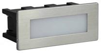 Įleidžiamas lauko šviestuvas Su-Ma Mur, 1.5W, LED, IP65, sidabro sp., 6.1 cm x 5.3 cm