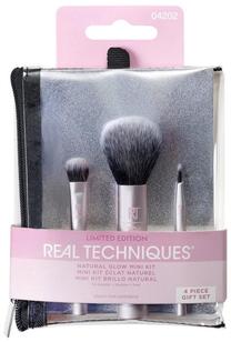 Dekoratīvās kosmētikas otu komplekts Real Techniques Natural Glow Mini 04202, 4 gab., melna krās.
