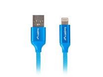 Vads Lanberg USB To Lightning USB, Apple Lightning, 1.8 m, zila krās.