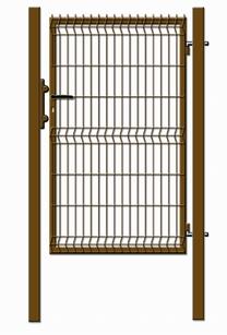 Segmenttäidisega väike värav Garden Center RAL8017, 100 cm x 153 cm, pruun v.