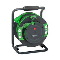 Удлинитель Schneider Electric, 3 x 1,5 mm², 25 м, 1 розетка, зеленый цв.