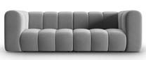 Sofa Micadoni Home Lupine Velvet, pilka sp., 228 x 87 cm x 70 cm