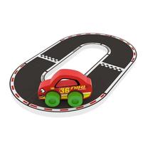 Автомобильная трасса Racing Circuit, черный цв./красный цв.