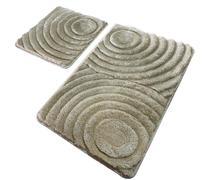 Комплект ковриков для ванны Foutastic Wave 359CHL2514, песочный цв., 100 см x 60 см