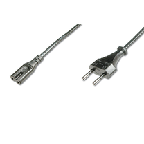 Laidas Assmann AK-440114-012-S Schuko, IEC C7, 1.2 m, juoda sp.