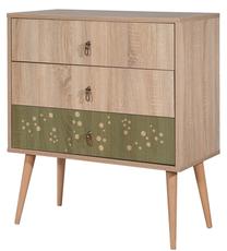 Комод Kalune Design City Dino, многоцветный, 89 см x 80 см x 40 см