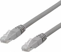 Tīkla kabelis Deltaco TP-625AU RJ-45 Vīrietis, RJ-45 Vīrietis, 25 m, pelēka krās.