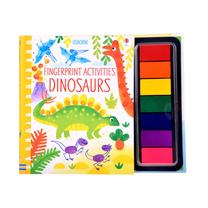 Piešimo rinkinys, dinozauras Fingerprint Activities, įvairių spalvų