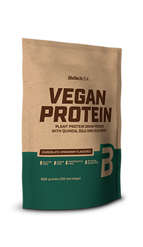 Proteinai BioTech USA Vegan Protein, lazdyno riešutų skonio, 500 g, 20 vnt.
