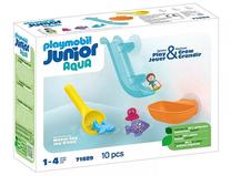 Konstruktorius Playmobil Junior Aqua Water Slide With Sea Animals 71689, 10 vnt., įvairių spalvų
