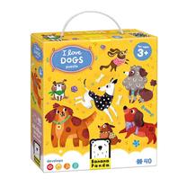 Пазл Bananapanda I Love Dogs, 32 см x 66 см, 40 шт., многоцветный