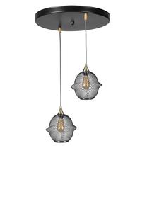 Valgusti rippuv Opviq Chandelier Merkur 8720-2, E27, 2 x 60 W, must v. / must v.
