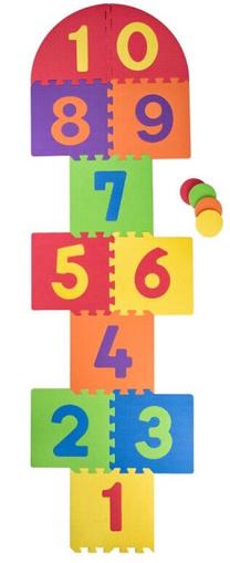Коврик для малышей - пазл Plastica Hopscotch, 21 шт