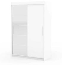 Spinta ADRK Esti 150, balta sp., 150 cm x 59 cm x 215 cm, su veidrodžiu