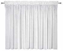 Dienas aizkari Aden, balta krās., 400 cm x 145 cm