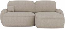 Kampinė sofa - lova Tesalia Velvet Modullo 18, smėlio sp., dešininė, 150 x 247 cm x 93 cm