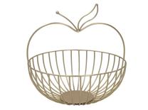 Augļu trauki Kitchen&GO Apple, Ø 25.5 cm, Zelta krās.