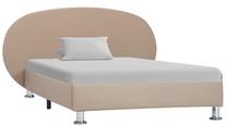 Lova viengulė VLX Bed Frame, 100 x 200 cm, smėlio sp., be čiužinio, su grotelėmis