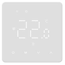 Programmējams termostats gāzes katlam Tuya, stiprināms pie sienas, balta krās., 0 - 50 °C