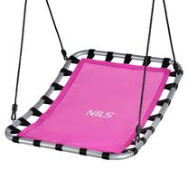 Ligzdas šūpoles bērniem Nils NB5045, 76 cm, 180 cm, rozā krās.