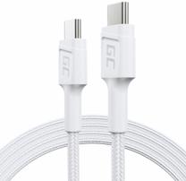 Kabelis Green Cell PowerStream USB Type-C, USB Type C, 120 m, balta krās.