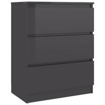 Komoda VLX 801390, pilka sp., 76 cm x 60 cm x 33.5 cm