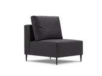 Modulinės sofos dalis Calme Jardin Fiji CAL_1S_102_F1_FIJI1, juoda sp., 76 cm x 92 cm x 93 cm
