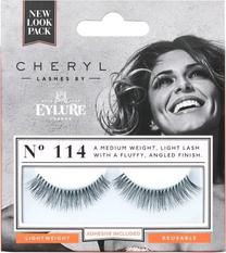 Mākslīgās skropstas Eylure Cheryl No. 114, melna krās.