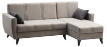 Sofa-lova Hanah Home Zaden 730MST1309, šviesiai pilka sp., 130 x 218 cm x 86 cm