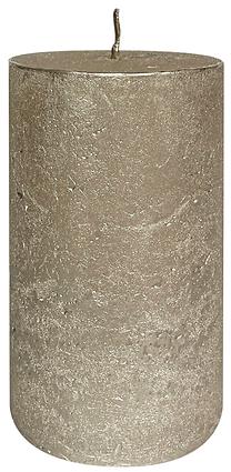 Свеча, цилиндрическая Artman Rustic, 75 час, 393 г, золотой цв.