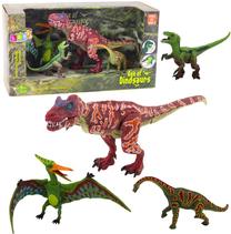 Figūrėlių rinkinys, dinozauras Lean Toys Age Of Dinosaurs, 4 vnt., įvairių spalvų