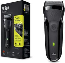Barzdaskutė Braun Series 3 300S, ni-mh, juoda sp./pilka sp.