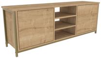ТВ стол Kalune Design Otis, коричневый цв./золотой цв., 35.3 см x 140 см x 50.8 см