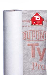 Statybinė plėvelė Tyvek, 5000 cm, 150 cm, 75 m²