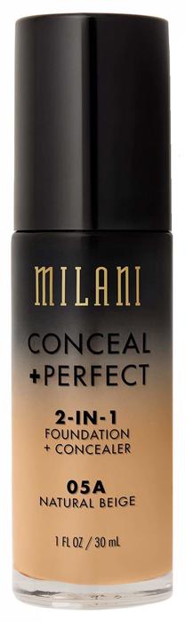Skystas makiažo pagrindas Milani Conceal + Perfect, 05a natural beige, 30 ml